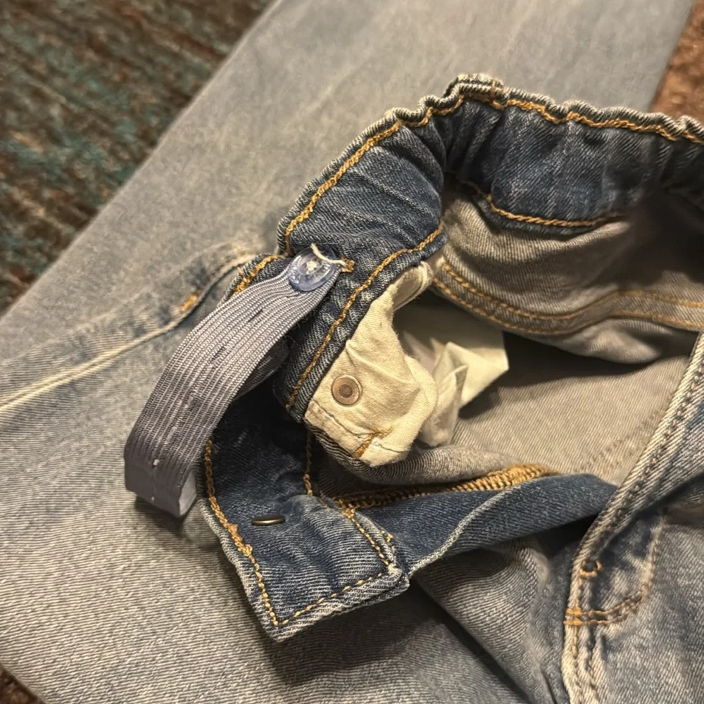 Old Navy Boot Cut Adjustable Waist Light Blue Jeans Girls 14